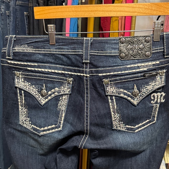 Miss Me Dark Indigo Boot Cut Jeans Size 31 - Picture 4 of 4